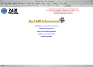 my padi information