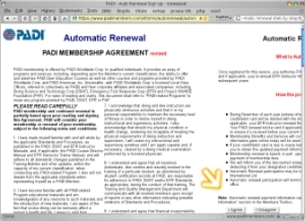 padi membership agreement