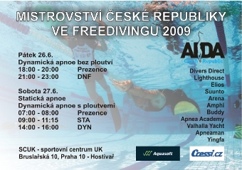 Majstrovstvá ČR vo freedivingu 2009